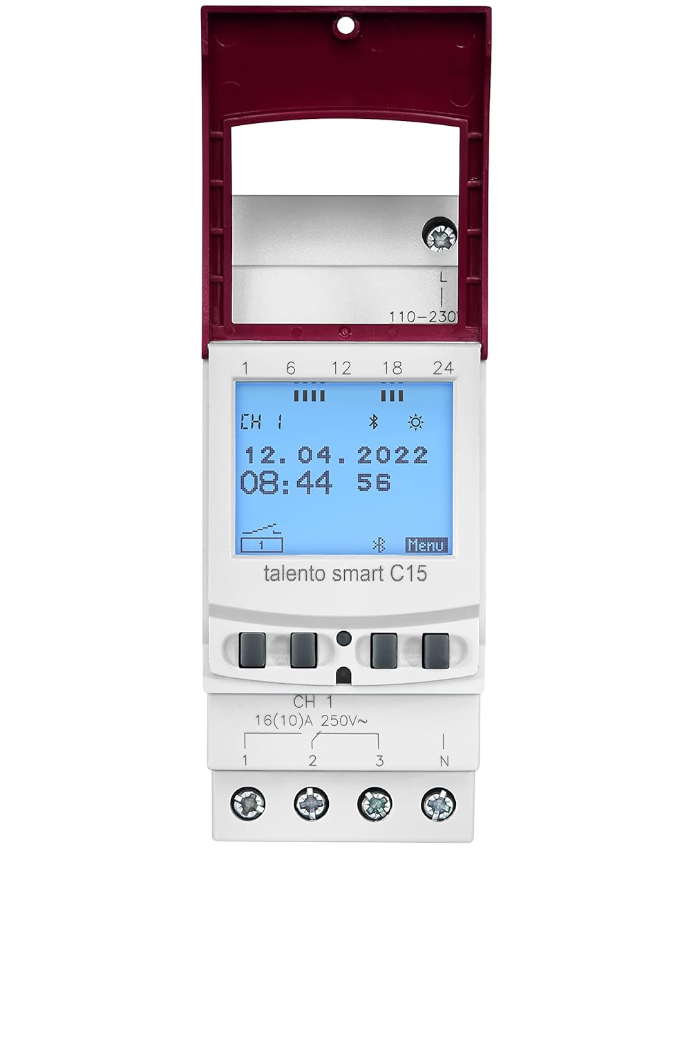 Grässlin 43.03.0001.1 talento smart C15 - Digitale Astro-Schaltuhr mit Bluetooth, App-Programmierung