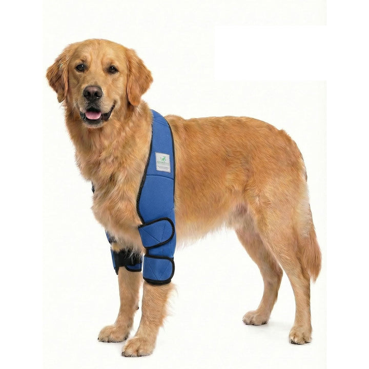 Nature Pet ® (M blau Ellenbogenbandage Hund/Ellenbogenschoner mit Netzeinsatz für Kühl- oder Wärmepa