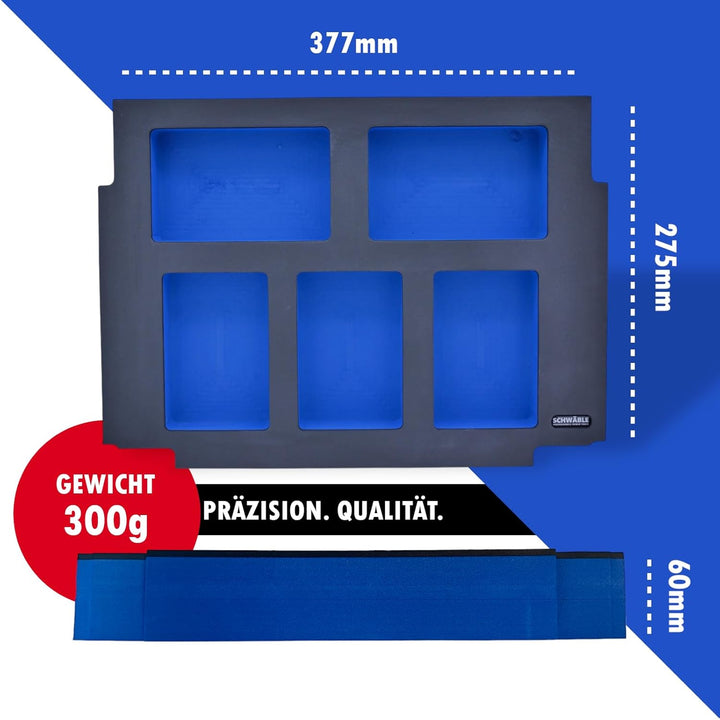 Schaumeinlage Schaumstoffeinlage passend für Makita Akkus Akkupack 40V 2-4Ah