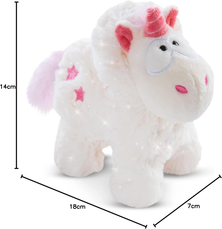 NICI Kuscheltier Einhorn Theodor im Schneeanzug 13 cm I Plüschtier für Mädchen, Jungen & Babys I Fla