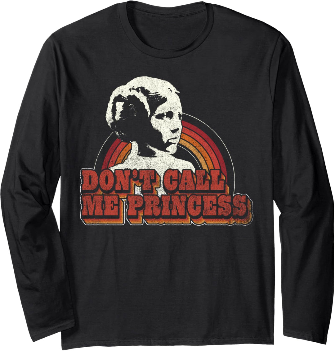 Star Wars Princess Leia Don't Call Me Princess Retro Lines Langarmshirt
