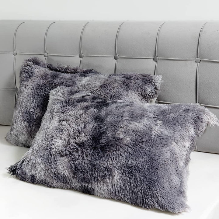 Michorinee Plüsch Bettwäsche 220x240 Winter Flauschig Warme Bettbezug Fleece Flausch Langhaar Kunstf
