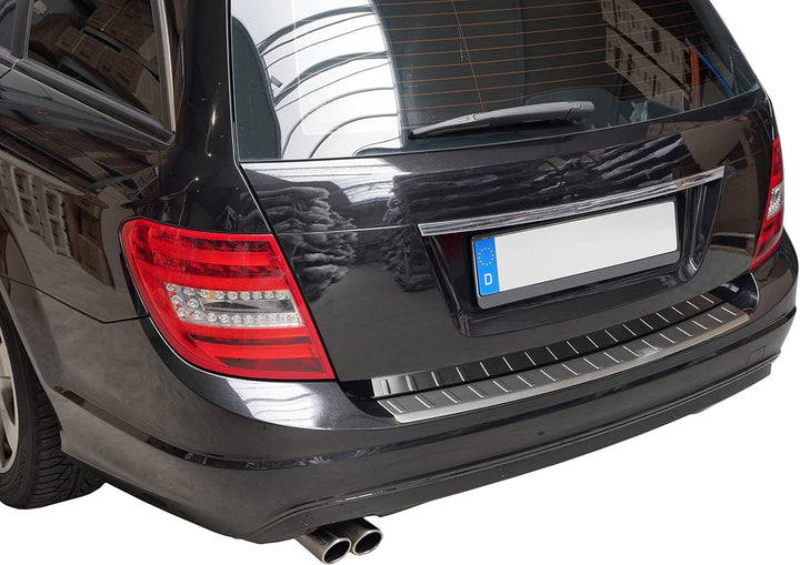 Recambo Ladekantenschutz Edelstahl kompatibel für Mercedes C-KLASSE, S204 Kombi | 2007-2015 - matt g