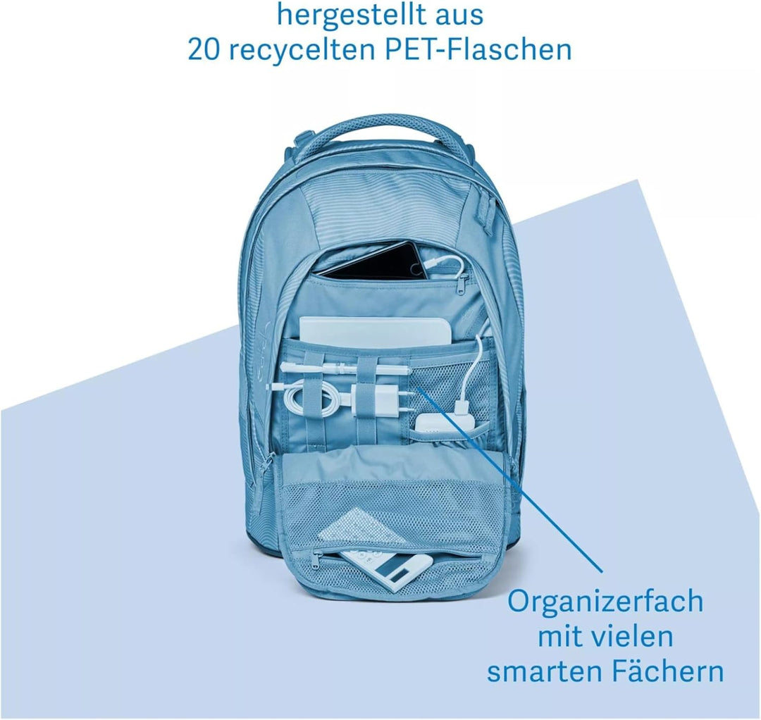 Satch Unisex Kinder Satch Pack Schulrucksack Schulrucksack Einheitsgrösse Nordic Grey, Einheitsgr&#x