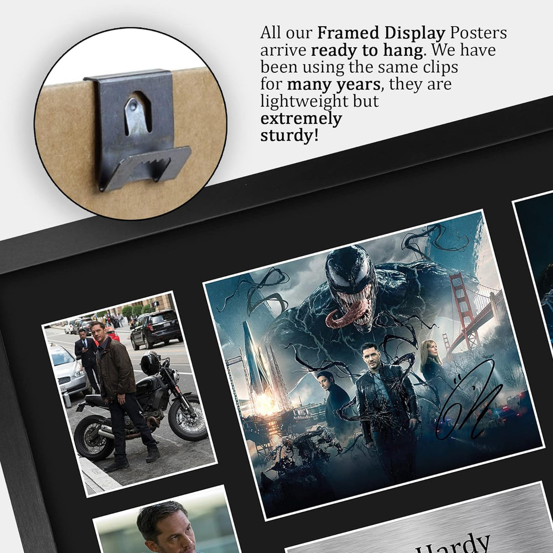 HWC Trading FR A3 Tom Hardy Venom Gifts Autogramm, gedruckt, signiert, für Film-Fans, gerahmt, A3 To