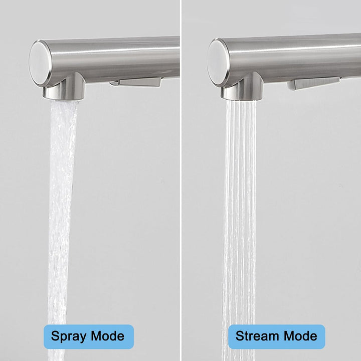 Wasserhahn Küche Ausziehbar, BONADE Küchenarmatur mit Brause, Mischbatterie Küche 360° Schwenkbar，Ar