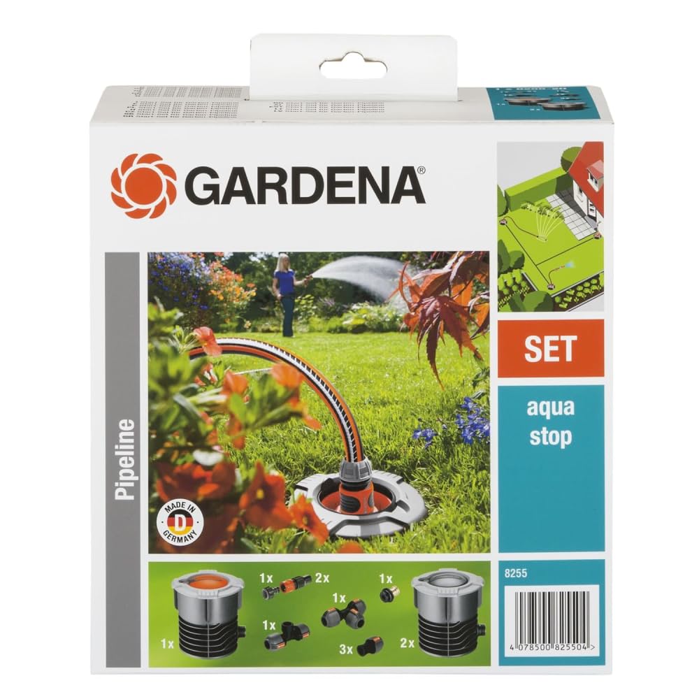 Gardena Start-Set für Garten-Pipeline: Witterungsbeständige Wassersteckdosen, frostsicher mit Wasser