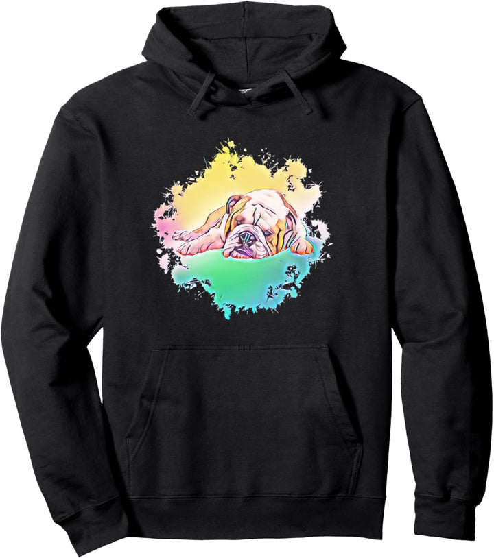Englische Bulldogge Hund Britische Bulldoggen Pullover Hoodie