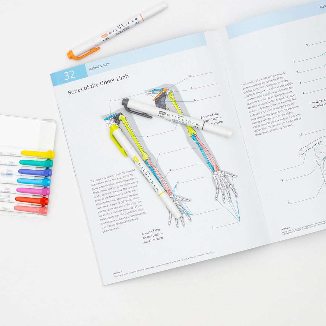 Zebra Pen Mildliner Textmarker-Set mit zwei Enden, Erfrischend und freundlich