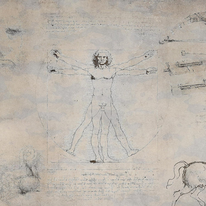 Runa Art Wandbilder Leonardo Da Vinci 5 Teilig Bild auf Vlies Leinwand Deko Wohnzimmer Schlafzimmer