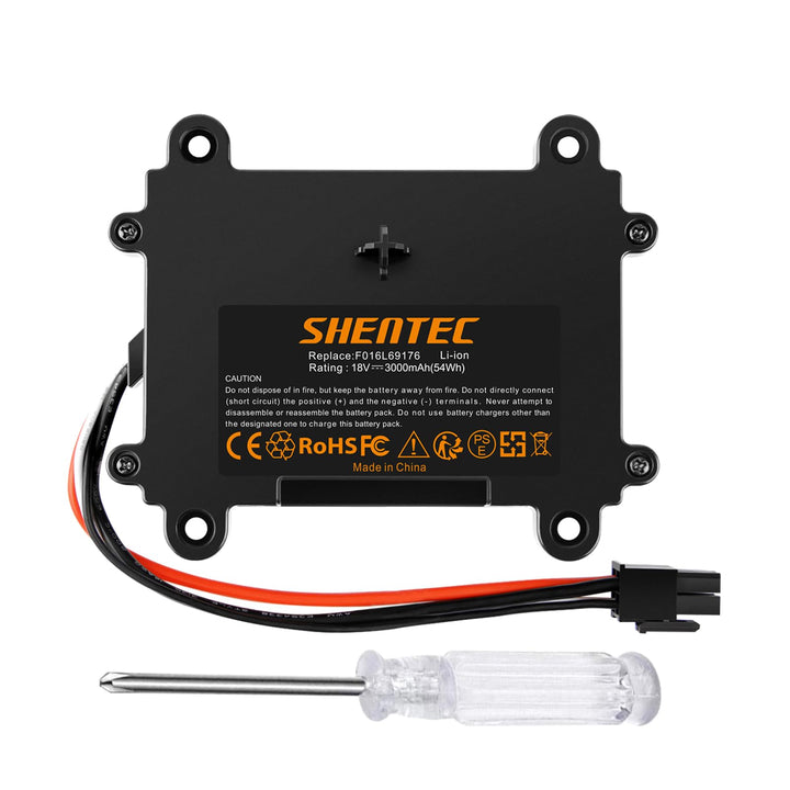 Shentec 18V 3000mAH Li-ion Akku kompatibel mit Bosch Indego 350, 400, M 700, M+ 700, S+ 350, S+ 400