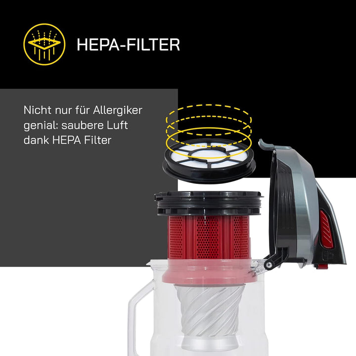 Multi Zyklon Staubsauger CLEAN 3010 | Staubsauger beutellos | Parkettdüse | Turbodüse | 3 L Staubbeh