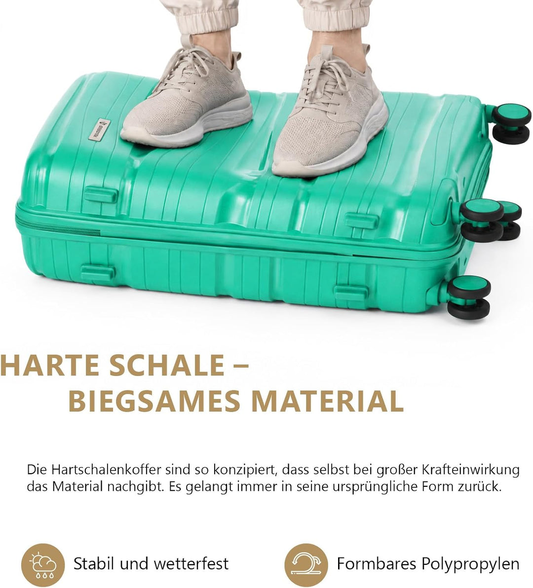 Berwin Reisekoffer aus Polypropylen (PP) Hartschalenkoffer Trolley Koffer Suitcase Luggage Modell To