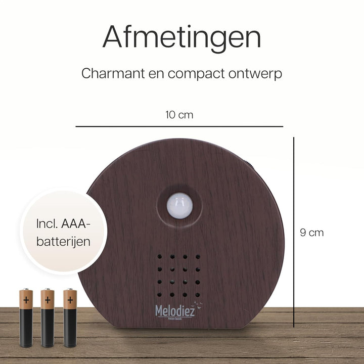 Melodiez Vogelgeräusche Hütte mit Sensor - Box Inkl. Batterien und 4 natürlichen Vogel, Ozean und Ds
