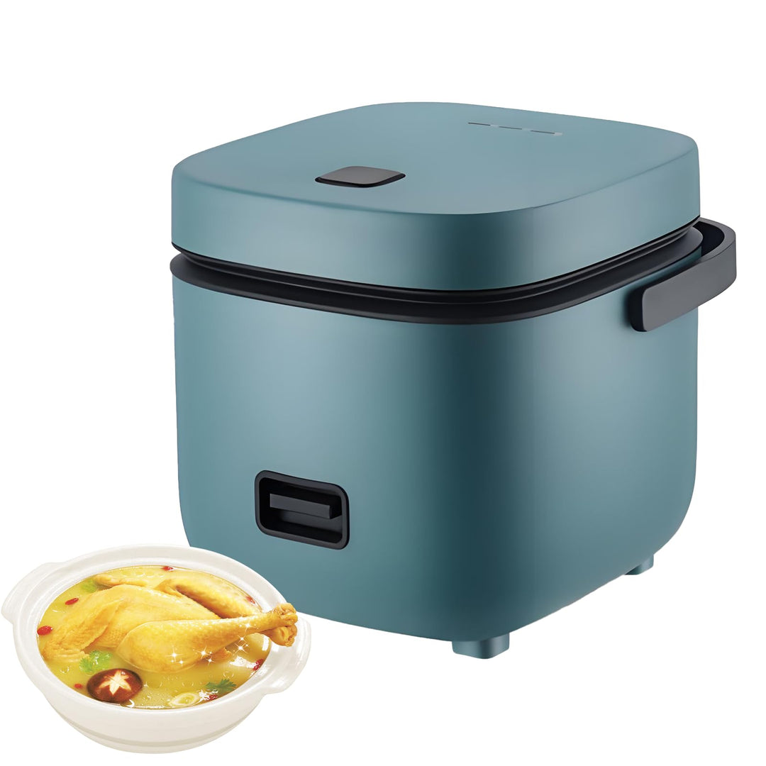 Mini-Reiskocher, Mini-Reiskocher, 1,2 l, Antihaft-Kochtopf | 200 W Reiskocher, Edelstahl, multifunkt