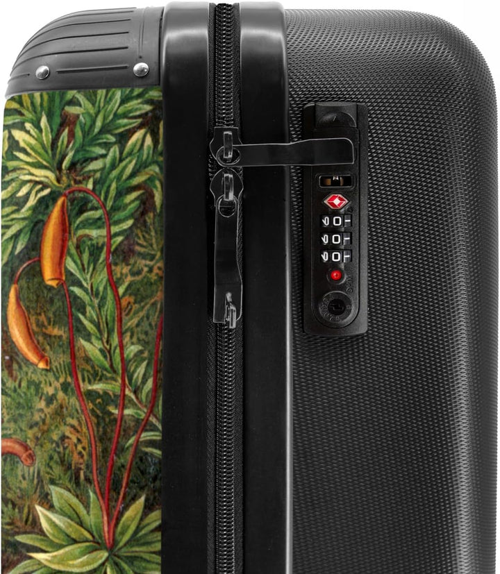 NoBoringSuitcases.com® Koffer Handgepäck Trolley Rollkoffer Kleine Reisekoffer mit 4 Rollen - Vintag