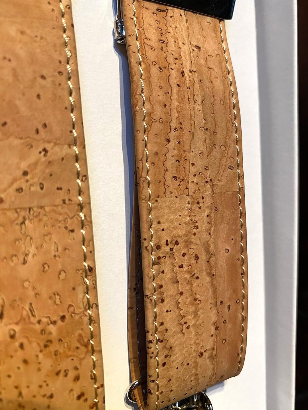 Korkhosenträger | Hosenträger aus Kork | Silbernen Schnallen | Korkstoff beige | Nachhaltige Mode |