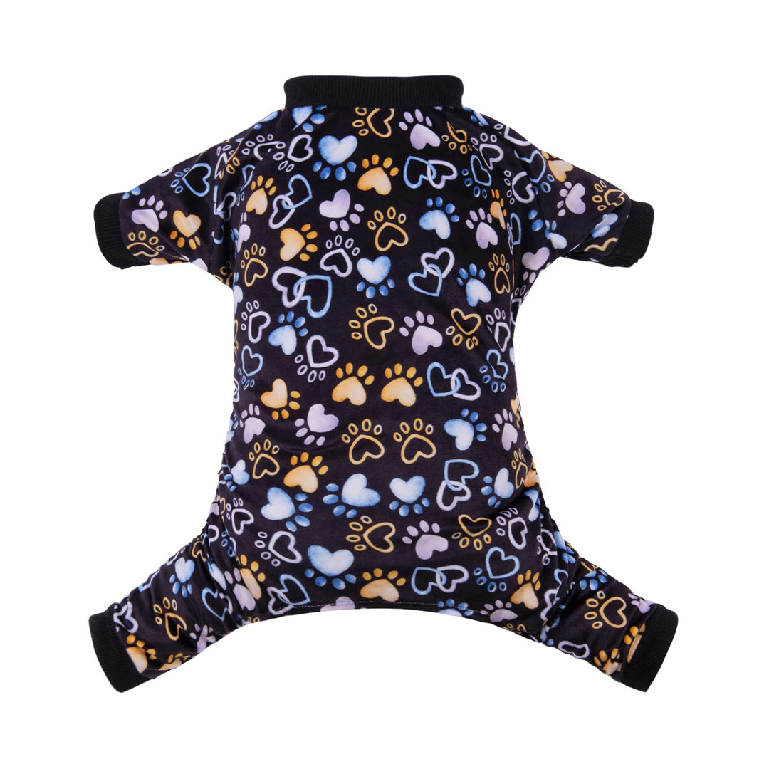 CuteBone Hund Pyjamas Kostüme Fleece Haustier Kleidung Welpen Onesie Winter Urlaub Cute Katze Jammie