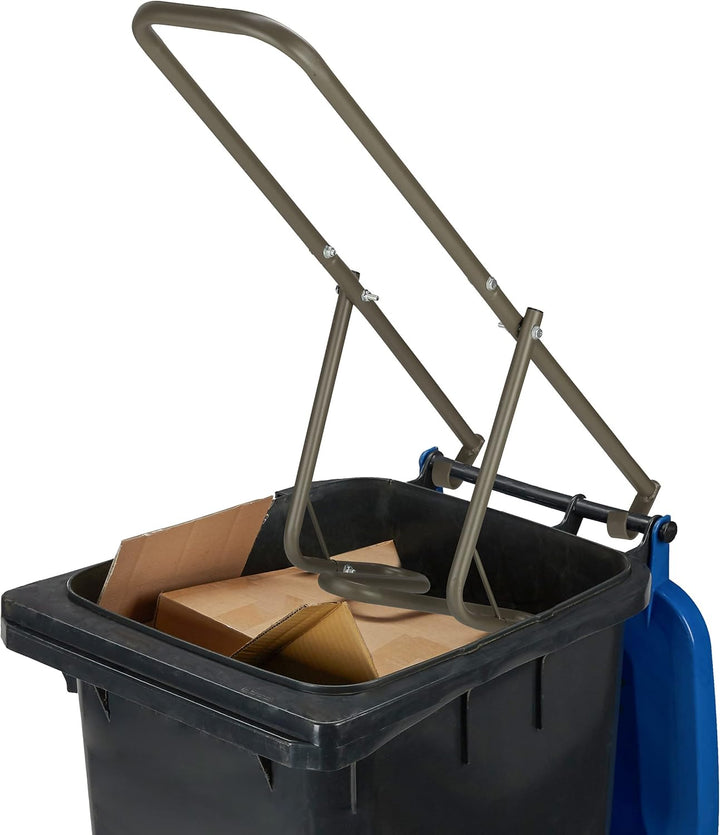 Relaxdays Müllpresse, Müllverdichter Hausmüll, Restmüll & Papier, Müllstampfer, manuelle Hausmüllpre