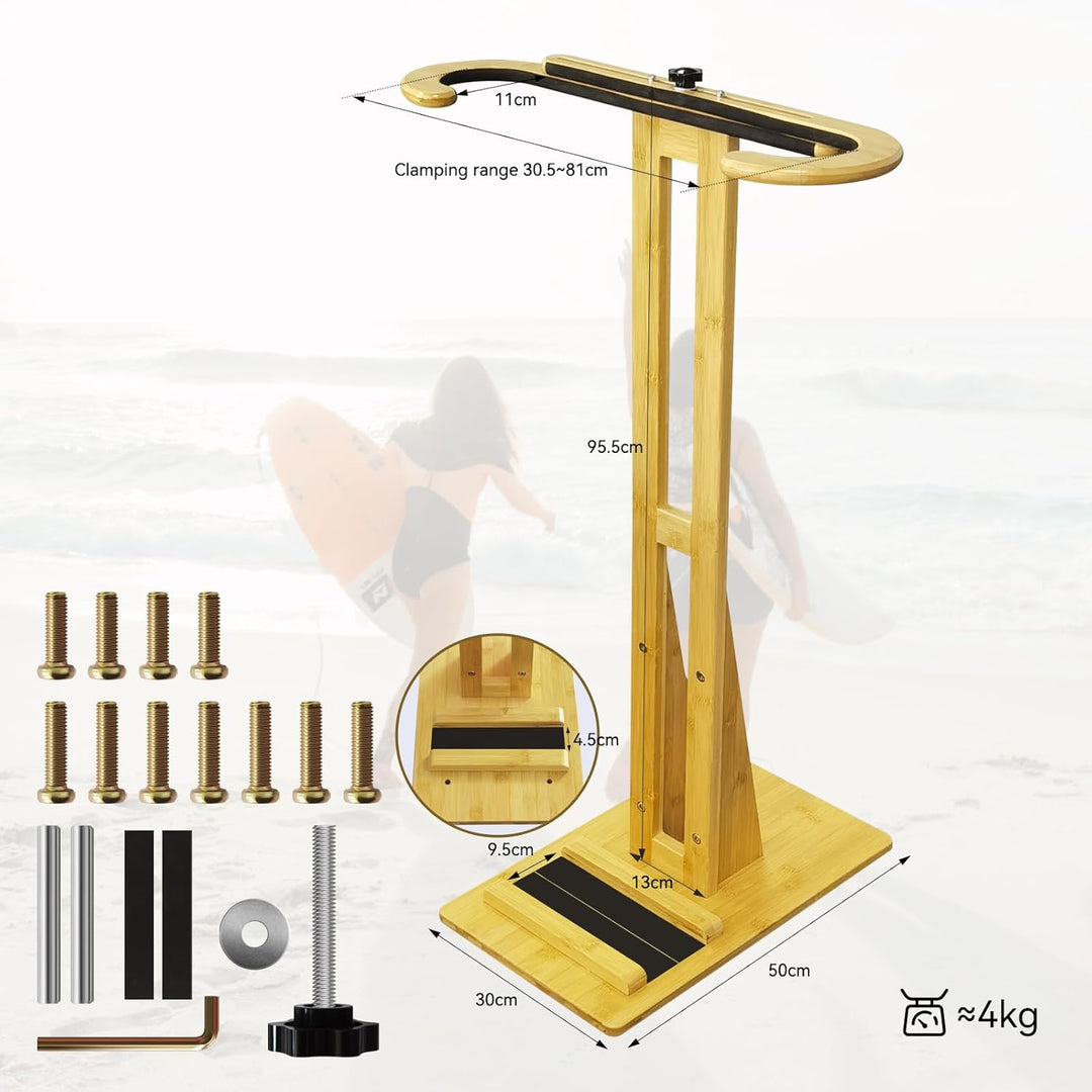 TWO STONES Paddle Board Rack Aufbewahrung, vertikaler Surfbrett-Ständer, Surfbrett-Rack für wandfrei