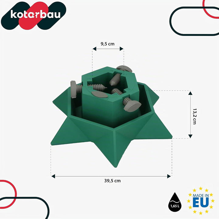 KOTARBAU® Weihnachtsbaumständer mit Wassertank - Christbaumständer - für Baumhöhe bis 2 m - Tannenba