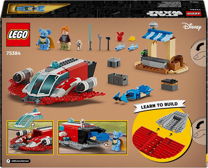 LEGO Star Wars: Young Jedi Adventures Der Crimson Firehawk, Starterset für Kinder mit baubarem Raums