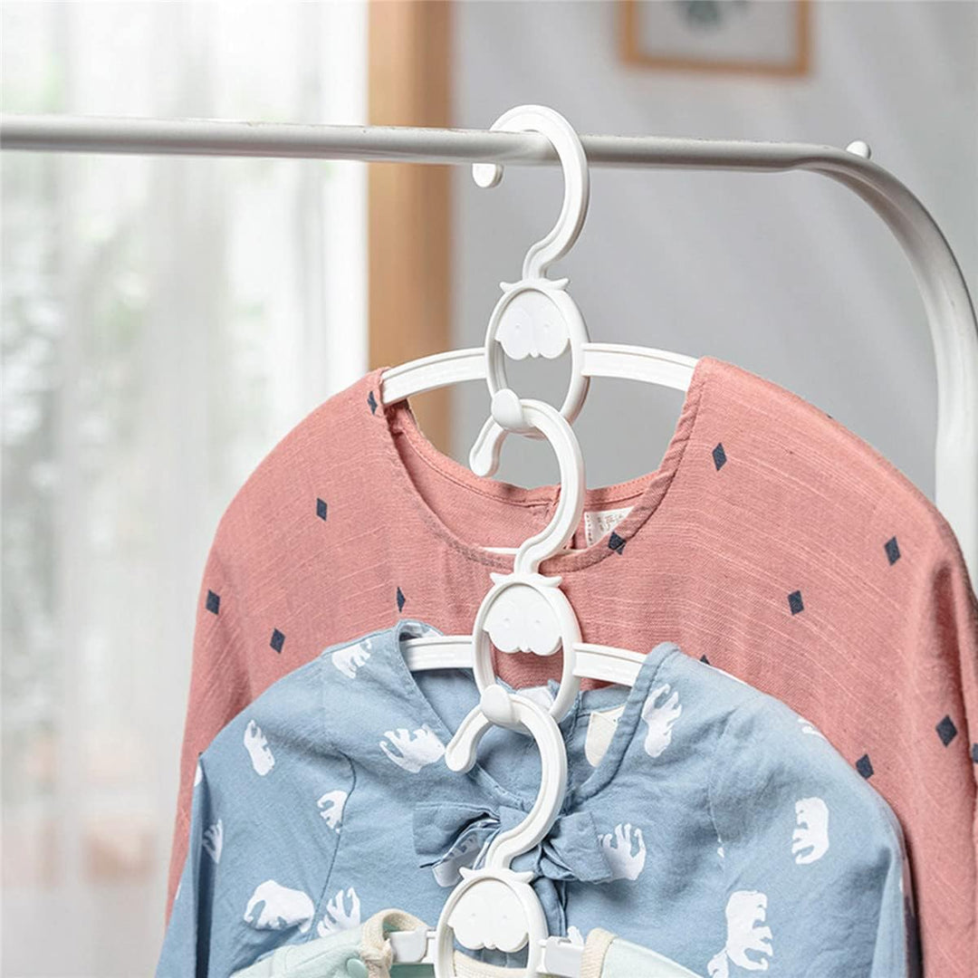 Spesh 20 Stücke Kinderkleiderbügel 29-40cm Verstellbare Baby Kleiderbügel mit Stapelbaren Haken Ruts