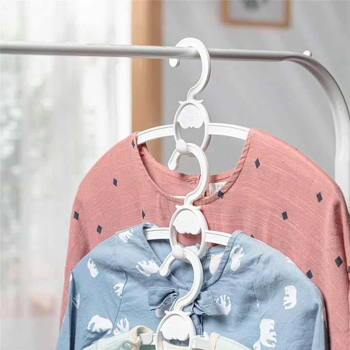 Spesh 20 Stücke Kinderkleiderbügel 29-40cm Verstellbare Baby Kleiderbügel mit Stapelbaren Haken Ruts