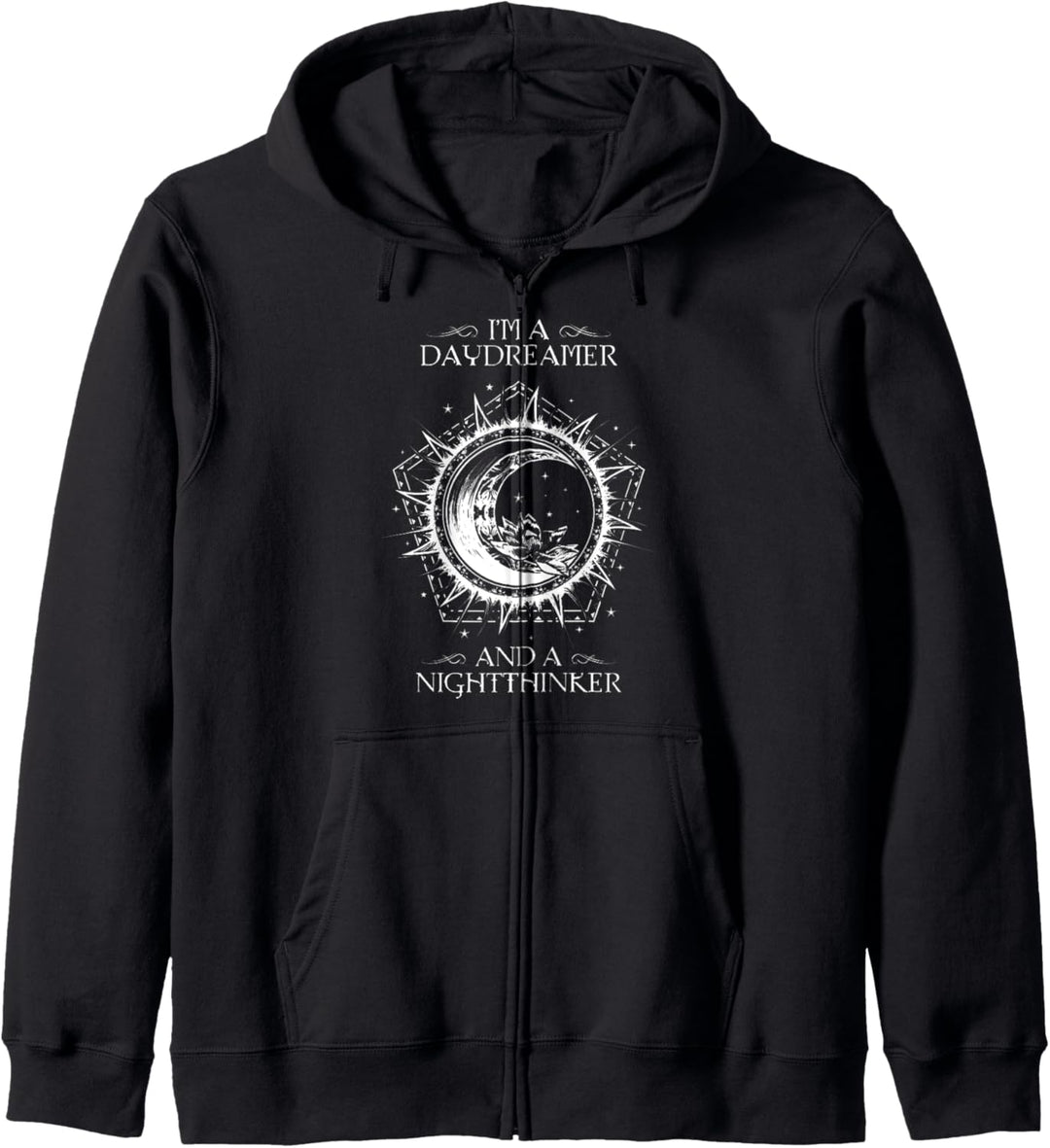 Daydreamer & Nightthinker Moon Okkultes Wissen Wicca Deko Kapuzenjacke