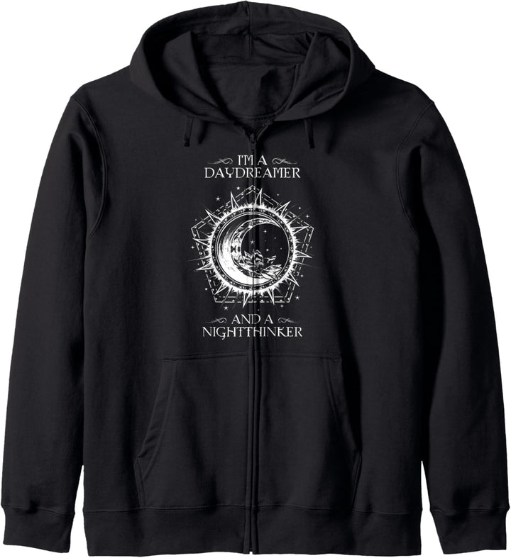 Daydreamer & Nightthinker Moon Okkultes Wissen Wicca Deko Kapuzenjacke