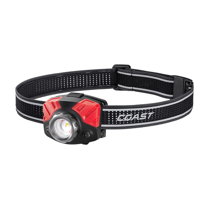 COAST FL75 700 Lumen Twist Focus Dual-Color LED Stirnlampe, Schwarz, Schwarz