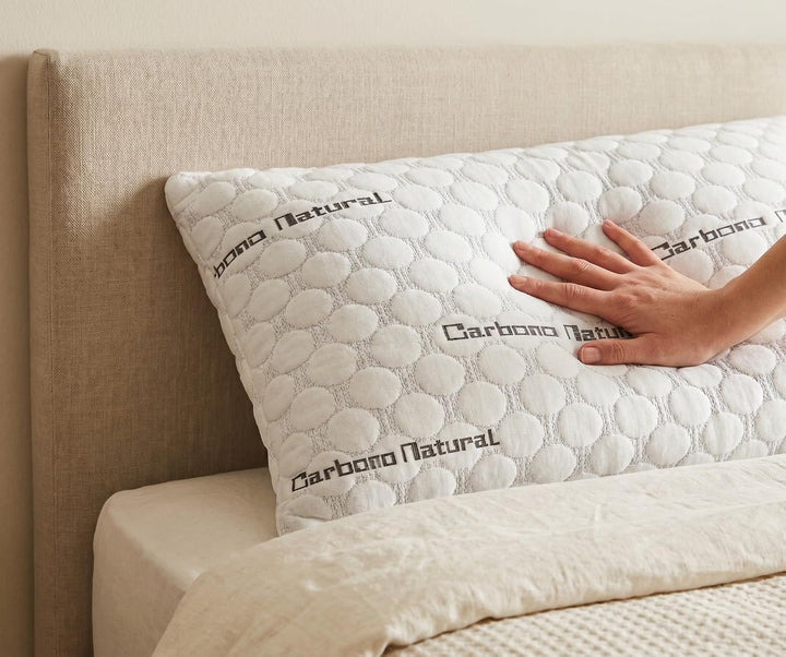 Todocama - Viskoelastisches Kopfkissen aus Carbon, 100% viskoelastisch, Stretch-Gewebe aus Carbon, m