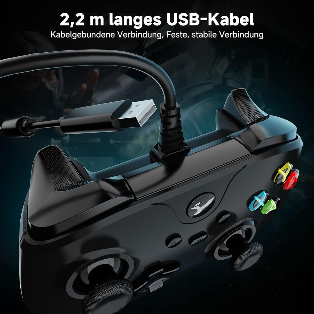 Kabelgebundener controller für xbox one,Wired Controller für Xbox Series X|S, Xbox One & Windows 10/