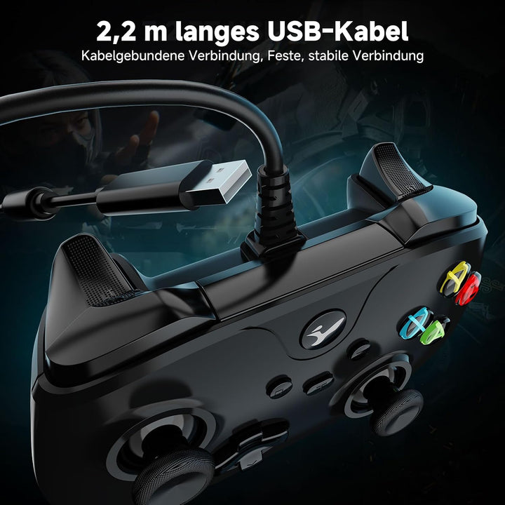 Kabelgebundener controller für xbox one,Wired Controller für Xbox Series X|S, Xbox One & Windows 10/