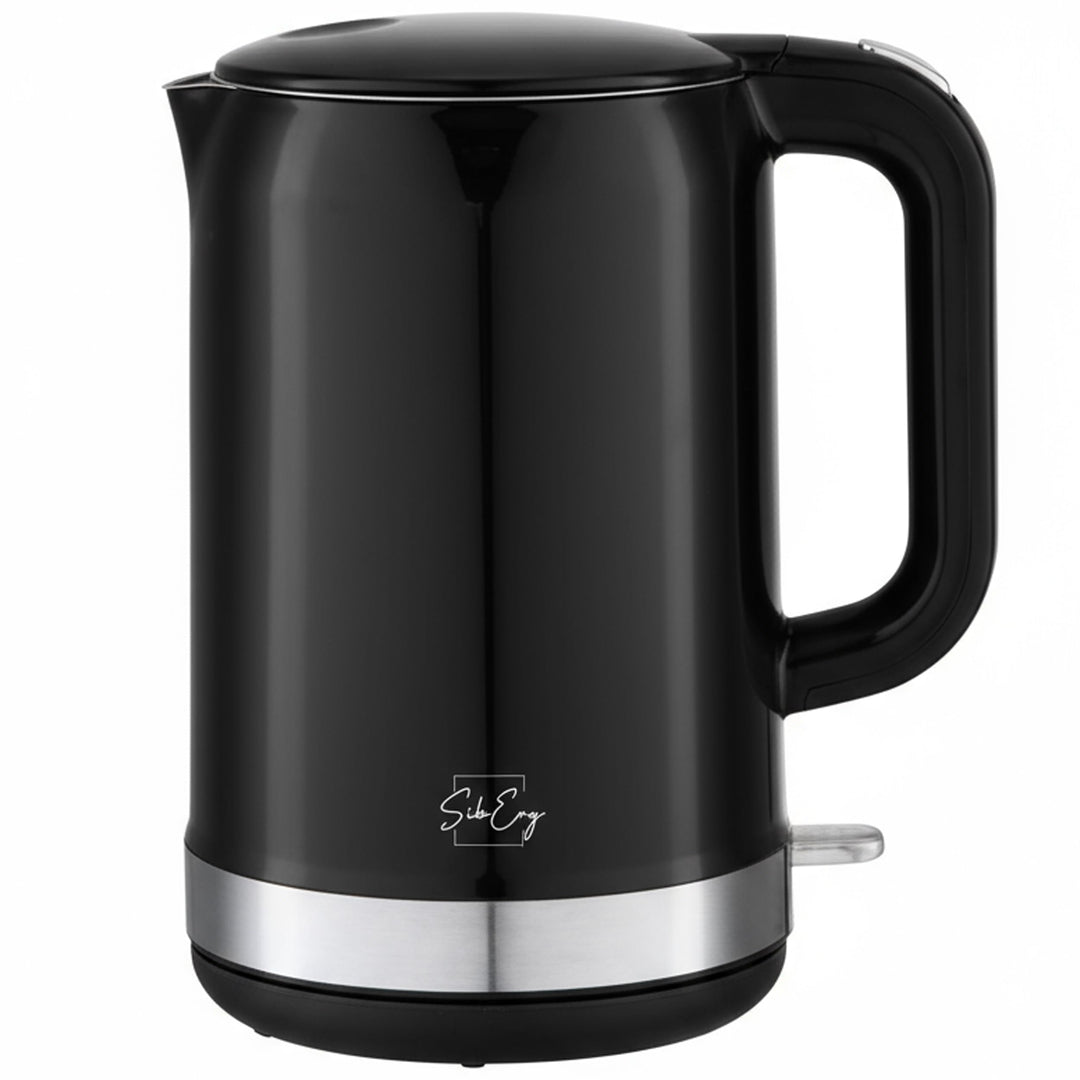 Siberg Wasserkocher Edelstahl 1,7 Liter, doppelwandiger Edelstahl, 2200 Watt, BPA frei, Abschaltauto