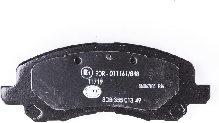 HELLA PAGID 8DB 355 013-491 Bremsbelagsatz - T1719 - Dicke/Stärke: 17mm - Bremssystem: Akebono - mit