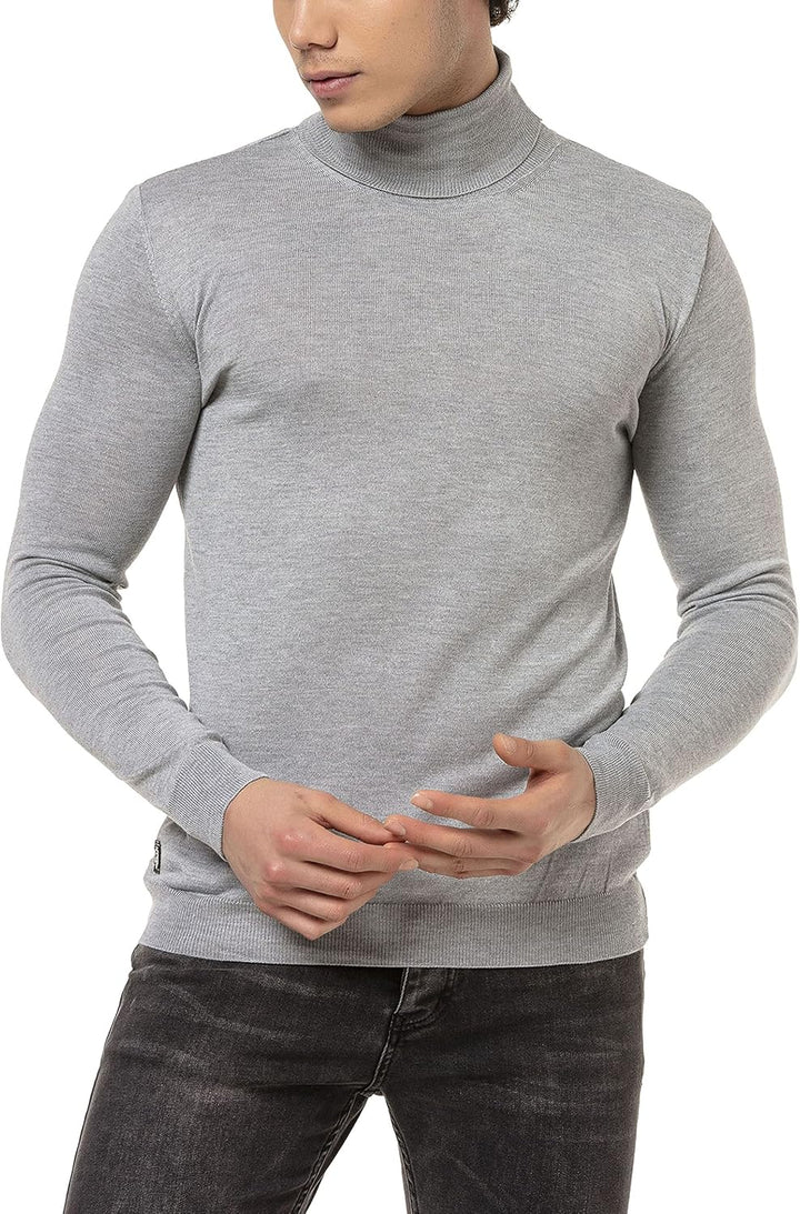Redbridge Pullover Herren Rollkragenpullover XL Grau, XL Grau