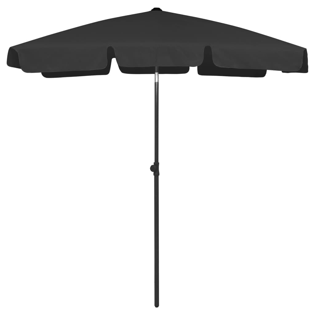 vidaXL Strandschirm Kippbar Sonnenschirm Balkonschirm Gartenschirm Ampelschirm Marktschirm Schirm Te
