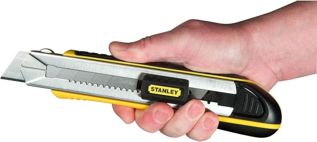 Stanley FatMax Cutter-Messer mit Magazin 0-10-486 (25mm Klingenbreite, 215mm Länge, Klingenführung a