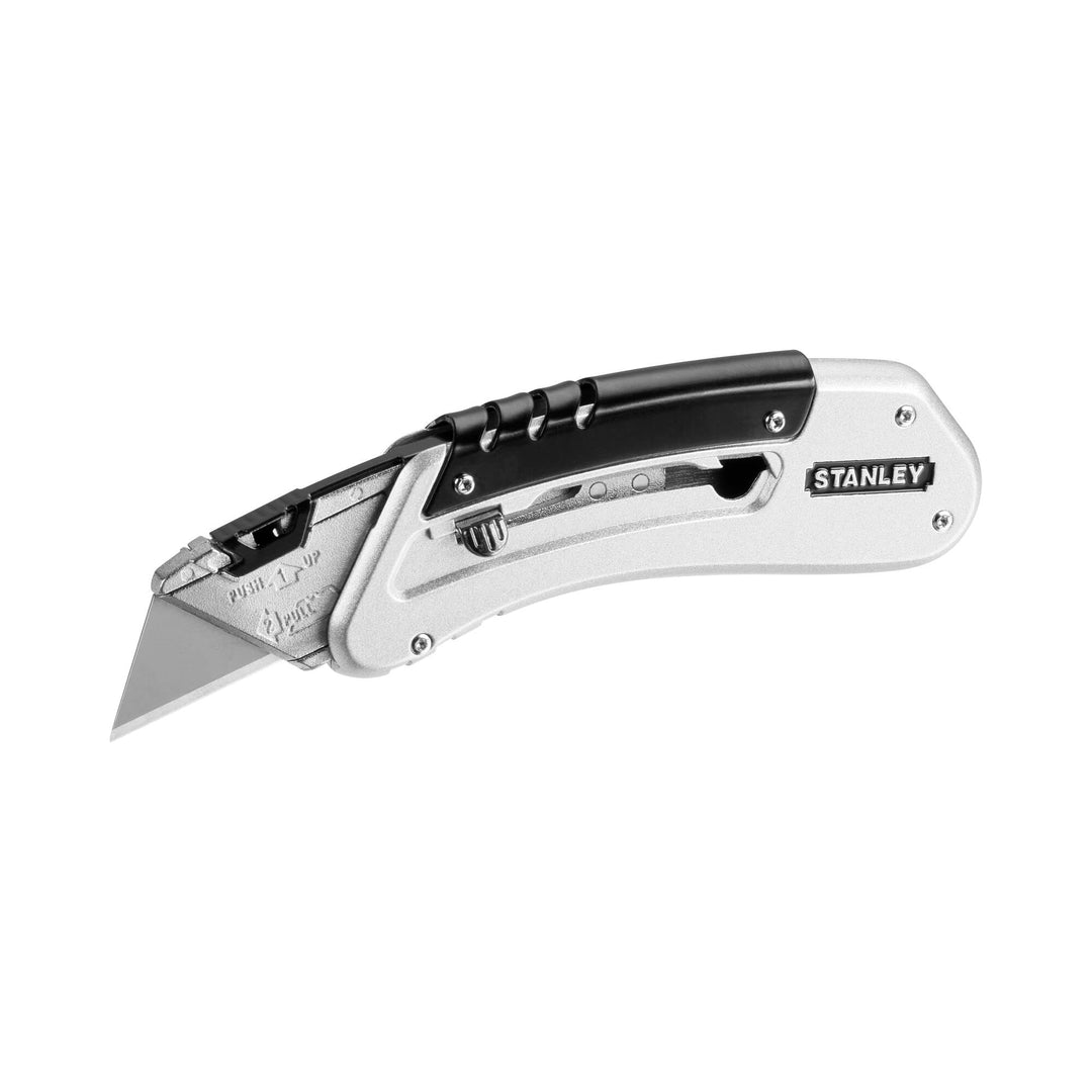 STANLEY Sportmesser Quickslide (145 mm Länge, kompaktes Messer für Beruf & Freizeit, Metallkorpus fü