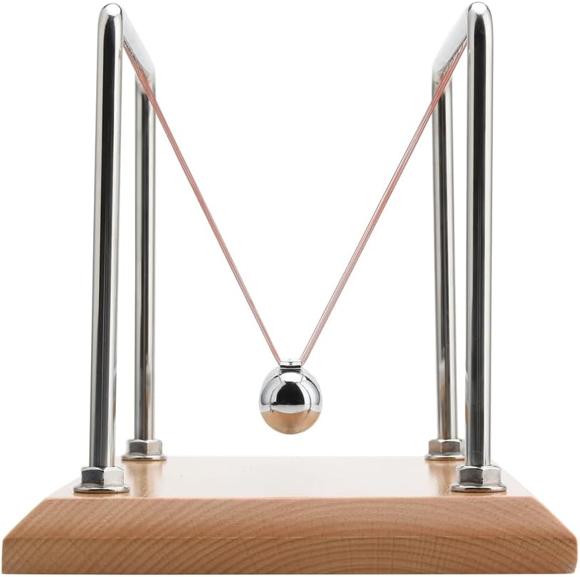 CERROPI Newton Cradle | Newton Pendel Hochwertig | Kugelstosspendel Unendlich mit 7 Kuglen | Klassic