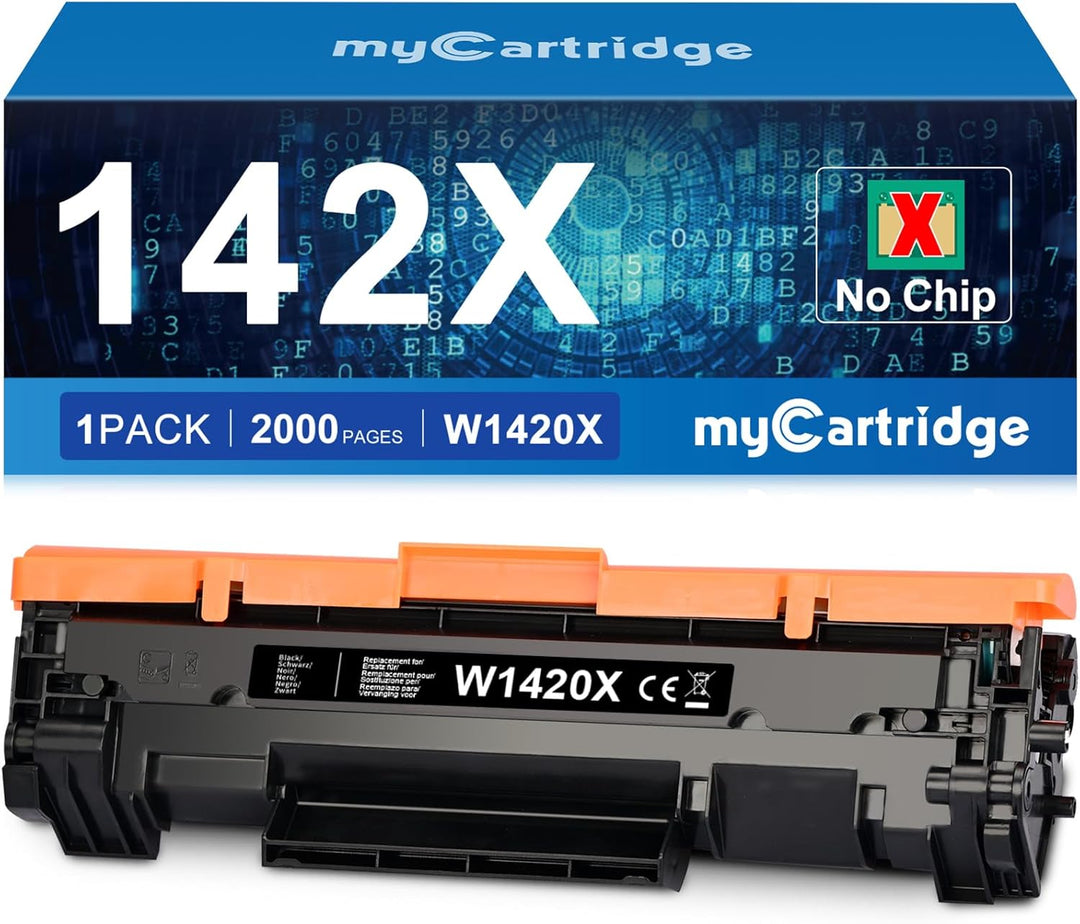 MYCARTRIDGE 142X W1420X Toner (Ohne Chip) Kompatibler für HP 142A 142X Ersatz für HP Laserjet MFP M1