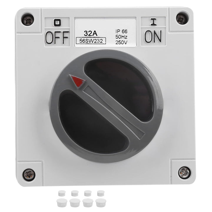 IP66 Wasserdichter Schalter 250V 2 Positionen Drehwahlschalter Staubdichter Ein Aus Schalter für den