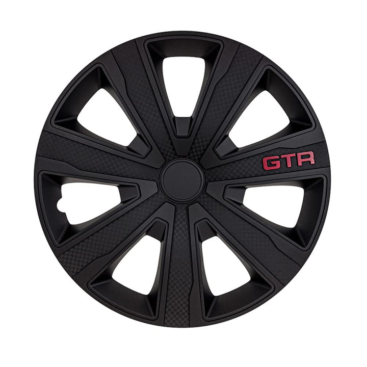 J-Tec Satz Radzierbleden GTR Karbon 14-Zoll Schwarz Schwarz 14-Zoll, Schwarz 14-Zoll