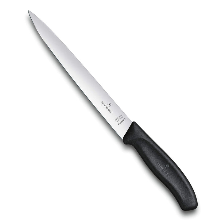 Victorinox, Swiss Classic, Profi Filetiermesser, Extra Scharfe Klinge, gerader Schliff, 20 cm, Robus