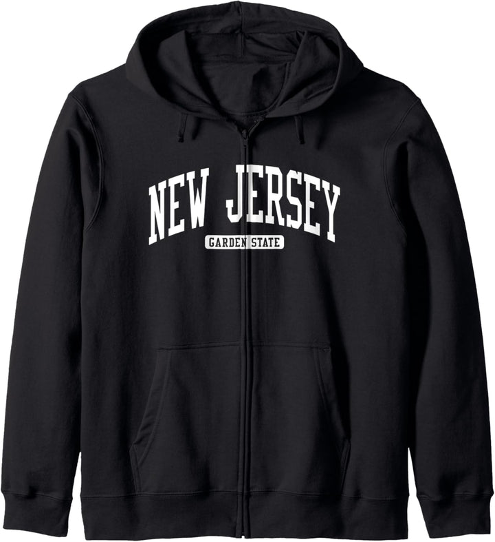 Im Stil der New Jersey College University Kapuzenjacke