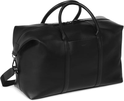 Audi 3152201700 Weekender Tasche Reisetasche, Leder, mit Audi Ringe Logo, schwarz