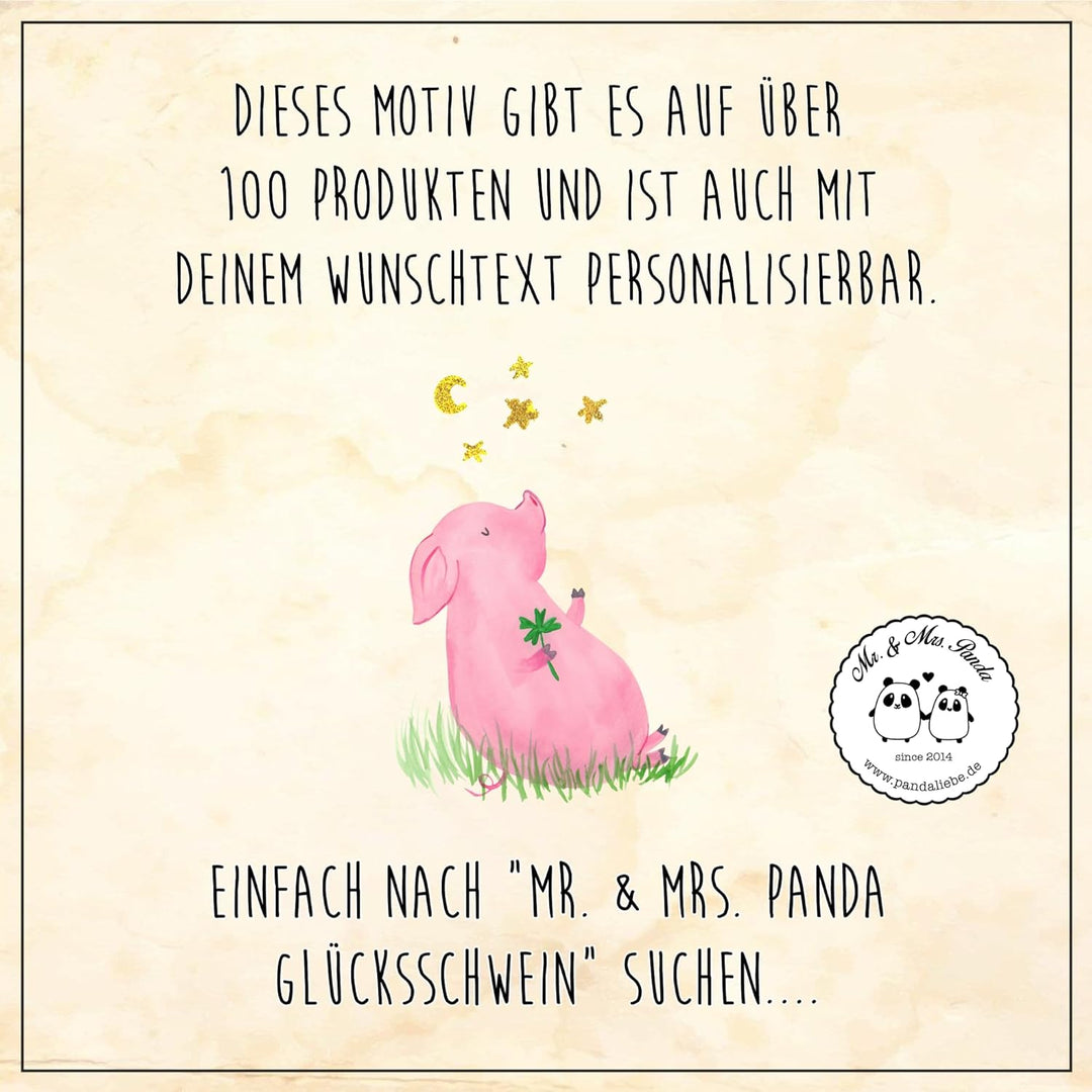 Mr. & Mrs. Panda behälter Schwein Glück - Geschenk, Lustige Sprüche, Glücksbringer, Kaffeedose, Dose