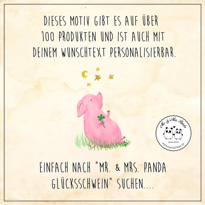 Mr. & Mrs. Panda behälter Schwein Glück - Geschenk, Lustige Sprüche, Glücksbringer, Kaffeedose, Dose