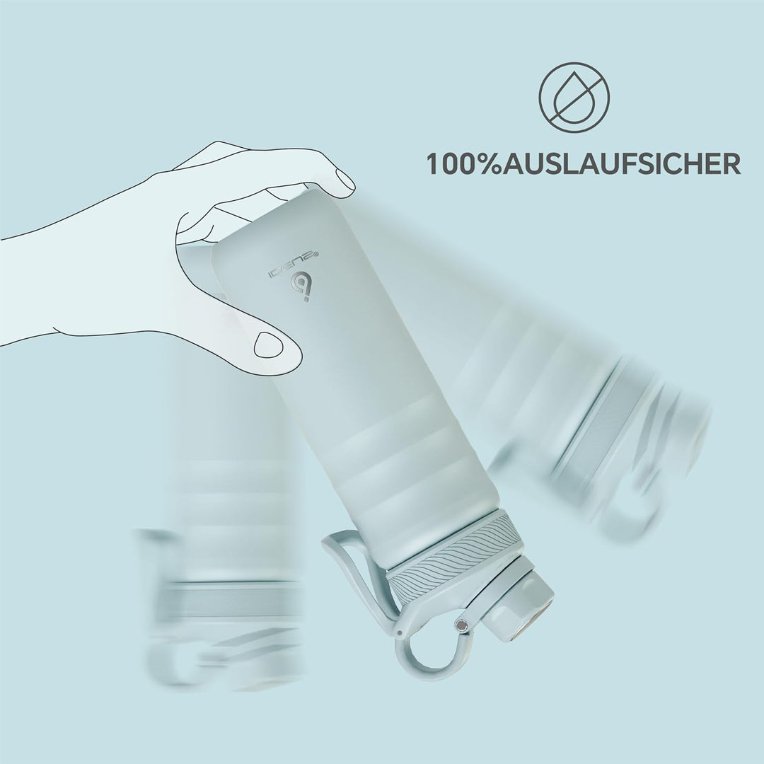 IDEUS Vakuumisolierte Wasserflasche, 24oz (710 ml) Edelstahl Doppelwand Flasche Metall Sport Kantine